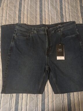 Men's Dark Blue Denim Jeans - Classic Straight Fit